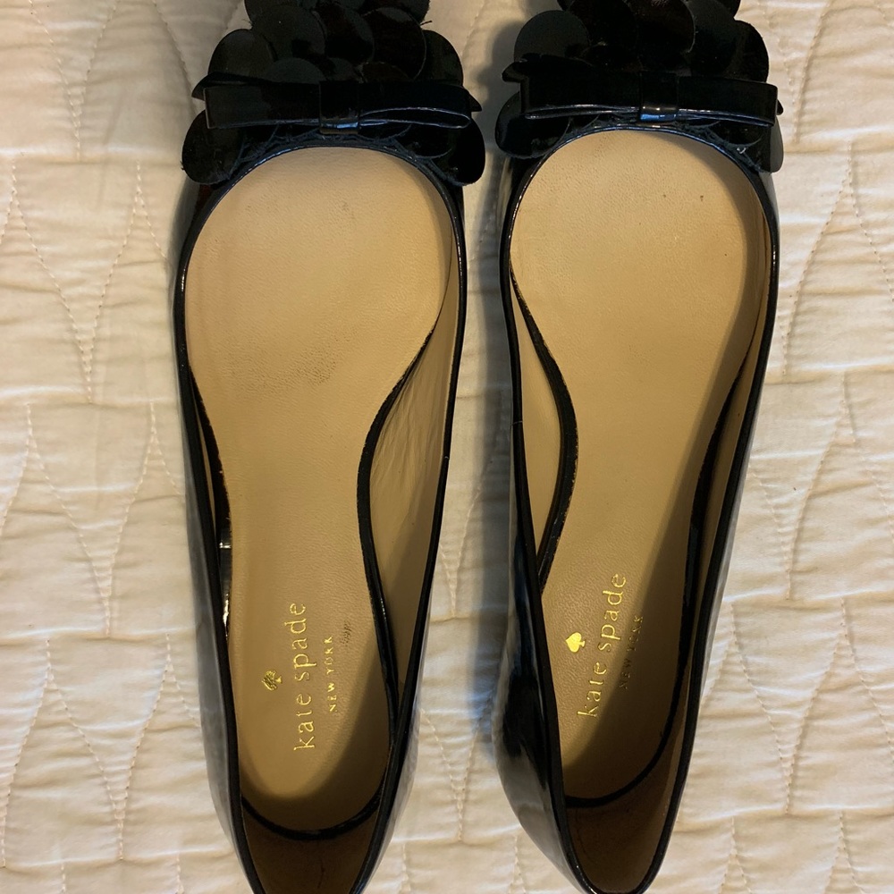 Kate Spade Erica Flats Black Patent Leather - Picture 6 of 7
